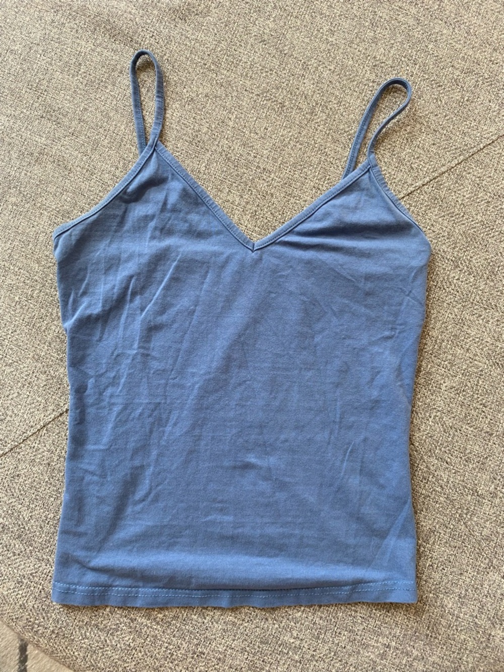 SHEIN Dusty Blue V-Neck Spaghetti Strap Camisole